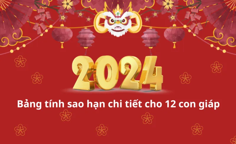 Bảng tra cứu sao hạn 2024 cho 12 con giáp