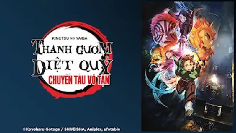 Poster Thanh Gươm Diệt Quỷ: Chuyến Tàu Vô Tận