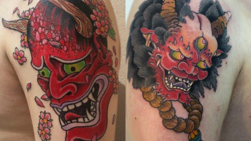 Tattoo mặt quỷ thường được khắc họa ở bắp tay bởi đây là vùng rắn rỏi, khỏe khoắn. Tùy theo phong cách, các nghệ nhân có thể biến tấu bằng cách kết hợp thêm những chi tiết đặc trưng để tạo nên bố cục sinh động, tăng tính biểu tượng và làm nổi bật thần thái dữ dội của khuôn mặt quỷ
