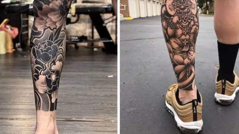 Từng đường nét uyển chuyển trên cổ chân khắc họa rõ nét tinh thần võ sĩ đạo. Mỗi bước đi, hình xăm Nhật cổ full chân đều tỏa ra khí chất mạnh mẽ và cuốn hút