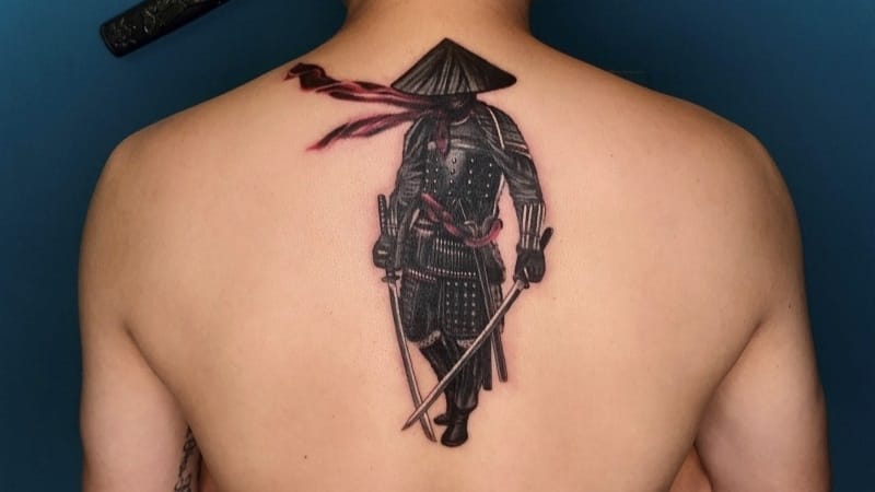 Mỗi khi nhắc đến irezumi, Samurai luôn là hình tượng dẫn dắt người xem vào tinh thần võ đạo Nhật Bản. Mẫu xăm mình này khẳng định bản lĩnh trước thử thách của người sở hữu